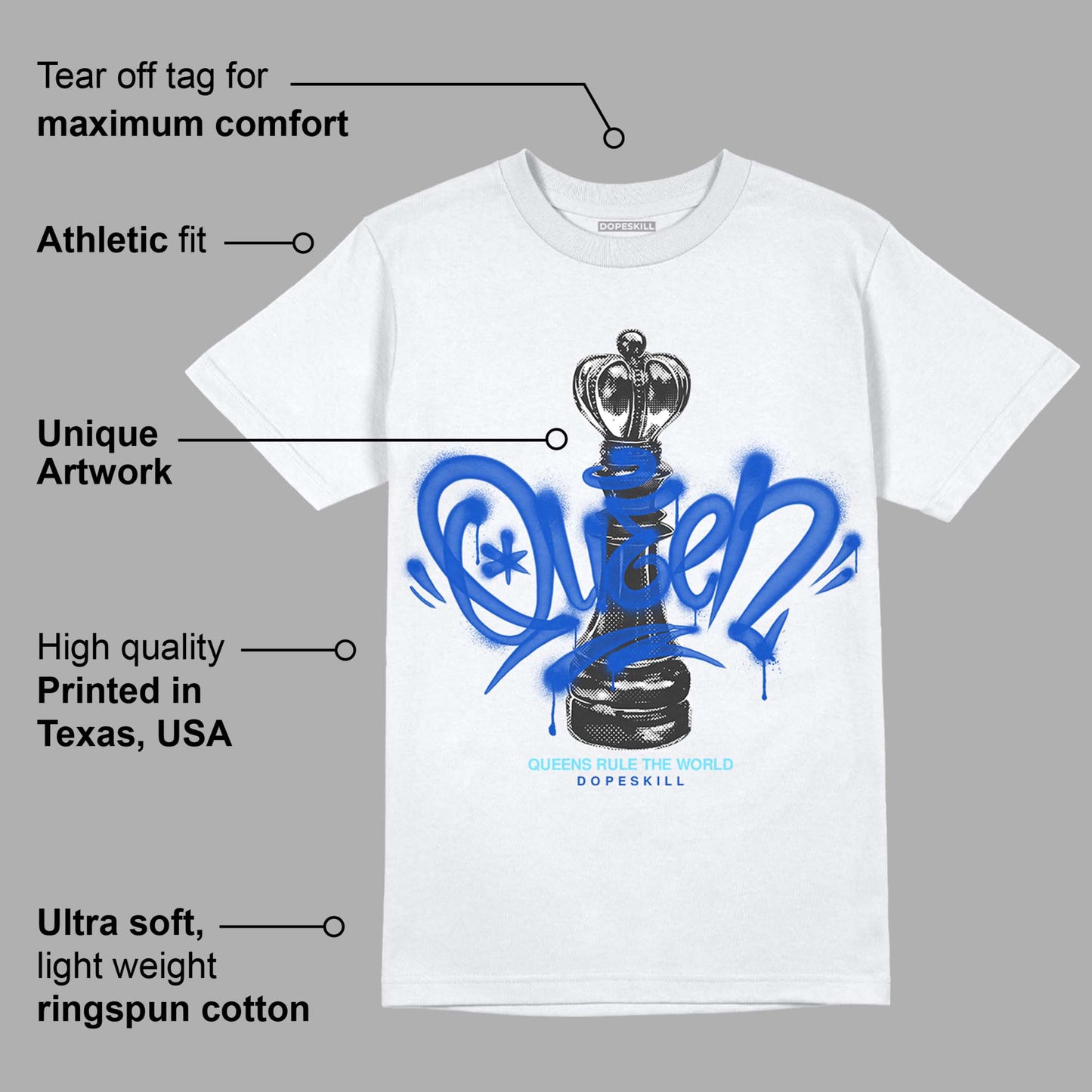 SB Dunk Argon DopeSkill T-Shirt Queen Chess Graphic