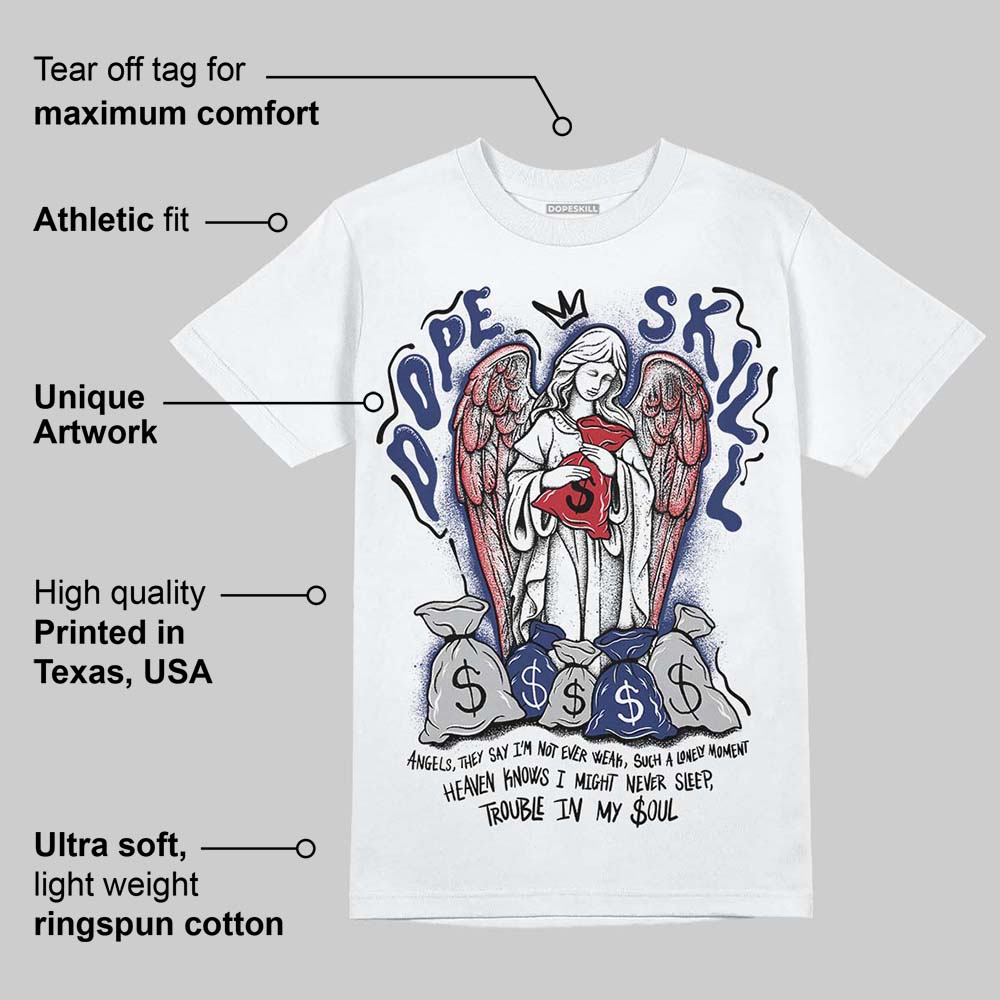Rare Air Deep Royal Blue 1s DopeSkill T-Shirt Angels Graphic