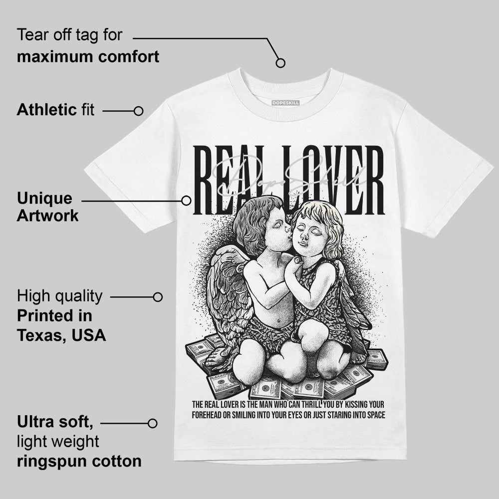 Off Noir 3s DopeSkill T-Shirt Real Lover Graphic