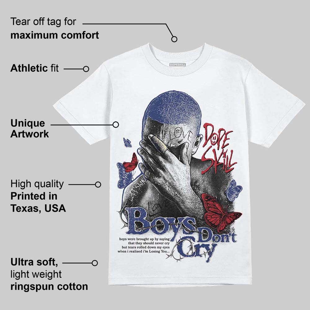 Rare Air Deep Royal Blue 1s DopeSkill T-Shirt Boys Don't Cry Graphic