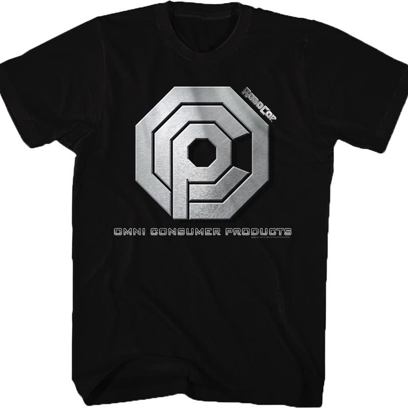 Black Omni Consumer Products Logo Robocop T-Shirt