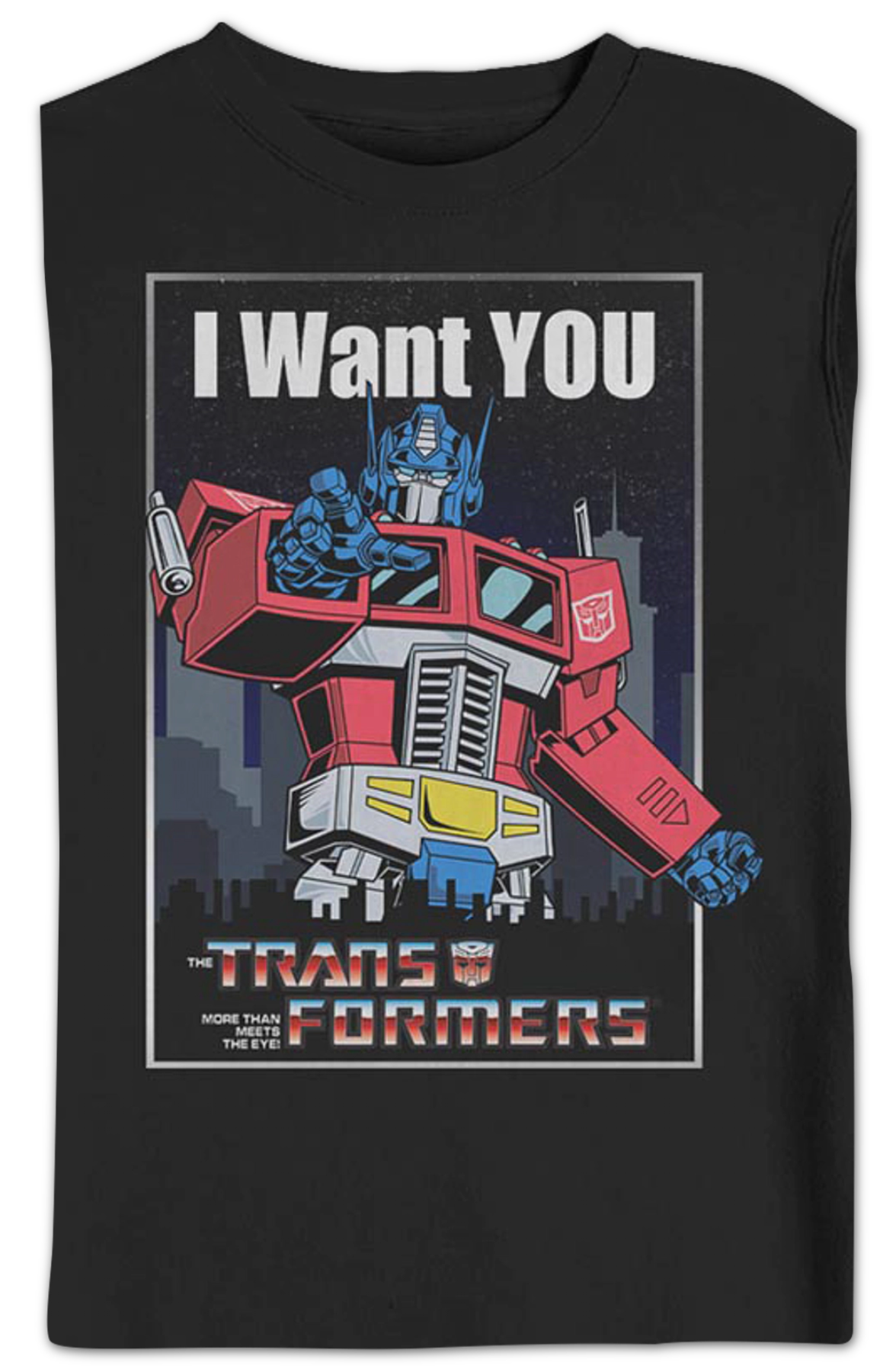 Optimus Prime I Want You Poster Transformers Sweatshirt
