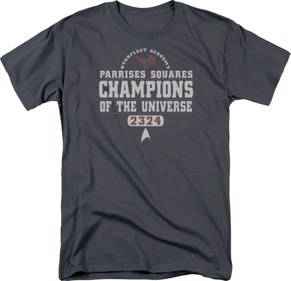 Parrises Squares Champions Star Trek T-Shirt