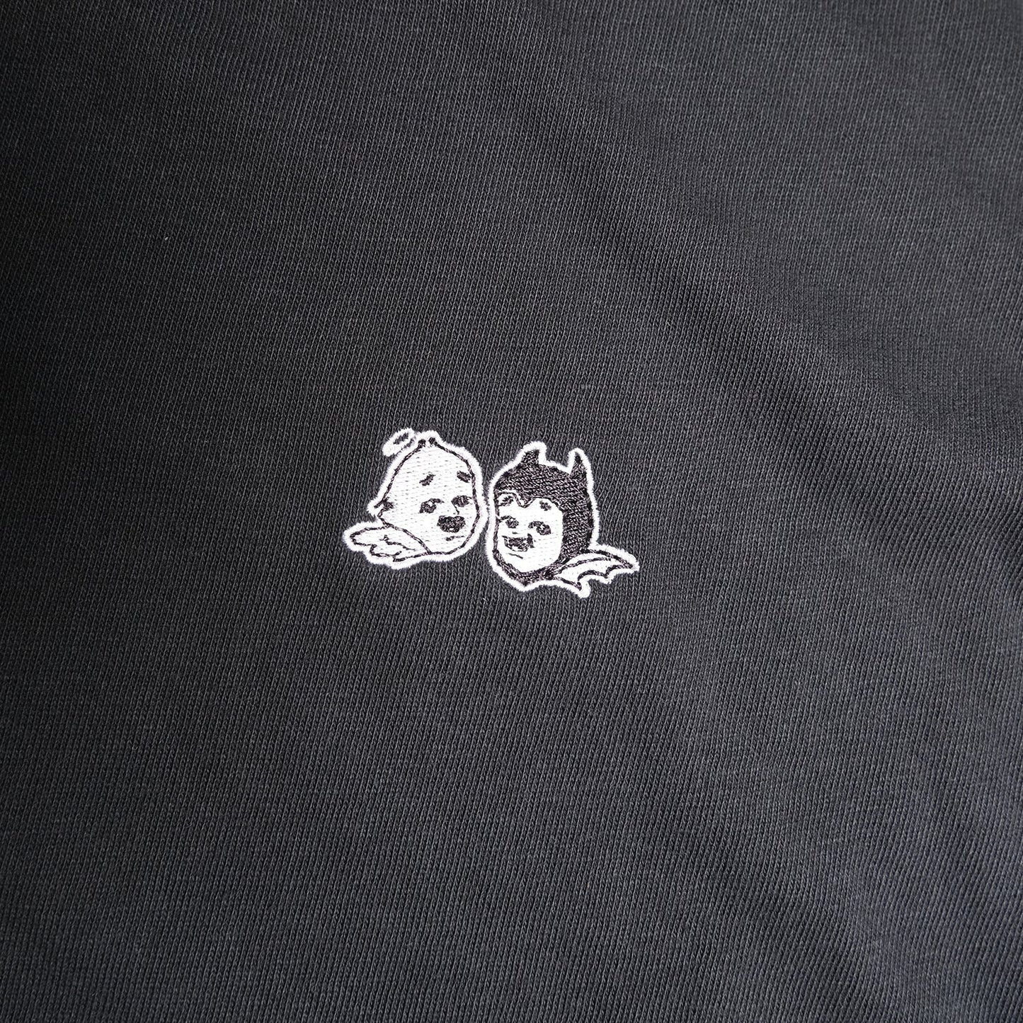 Never Evil Embroidered Perfect Tee - Briquette