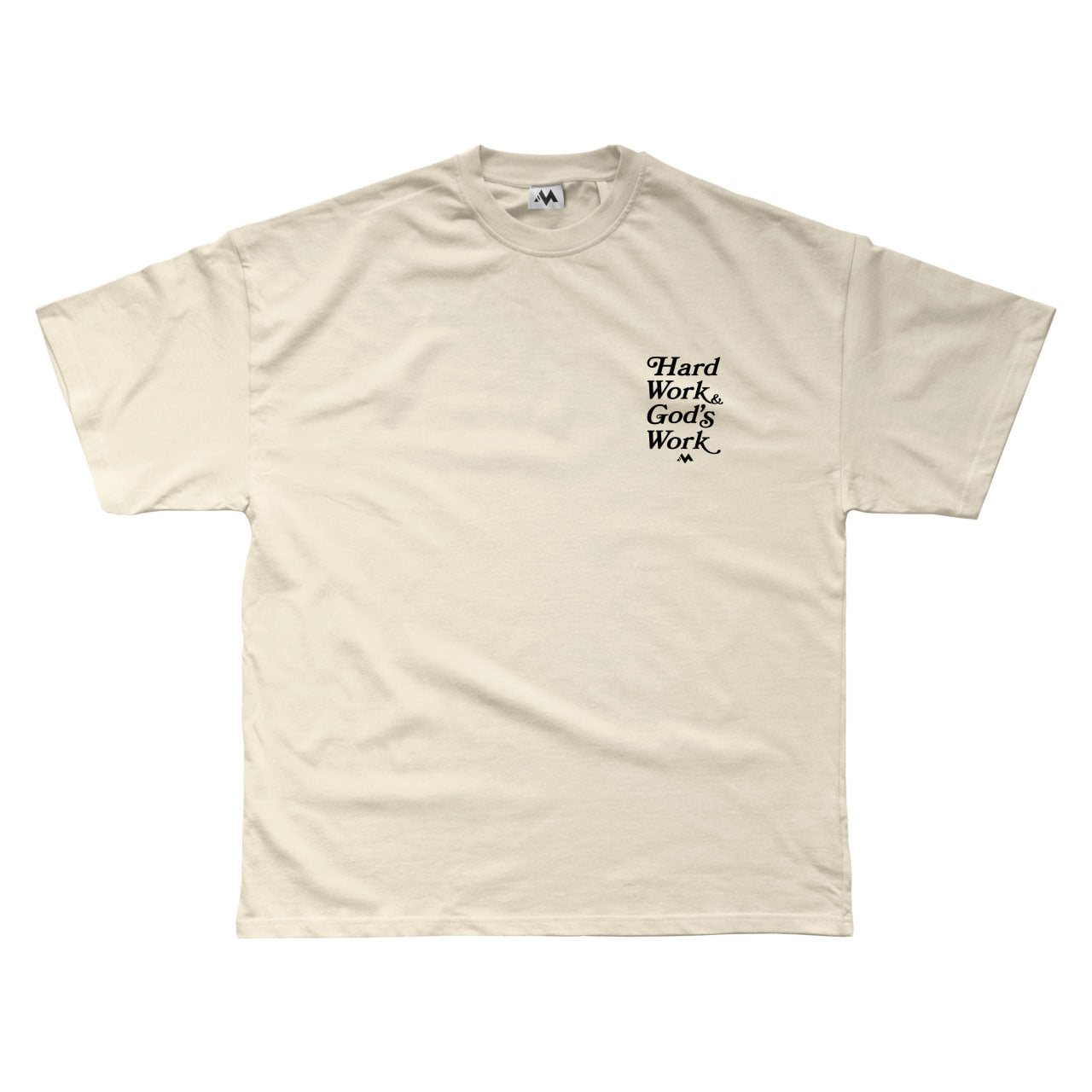 'HARD WORK & GOD'S WORK' TEE - BONE