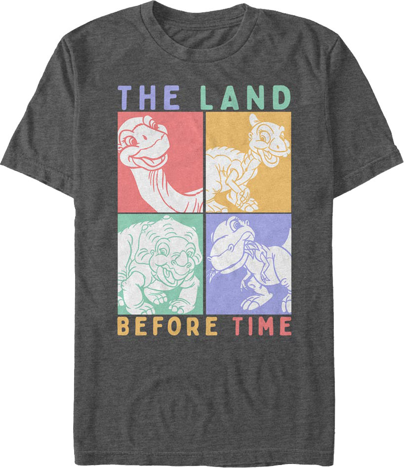 Pop Art Dinosaurs Land Before Time T-Shirt