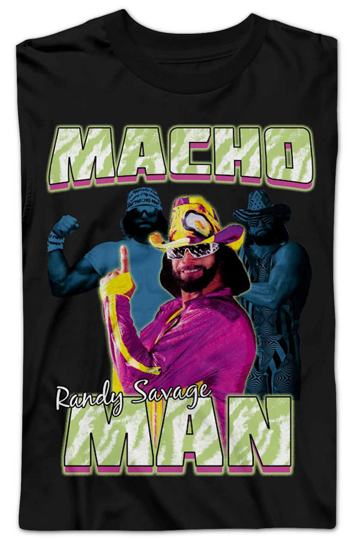 Posing Collage Macho Man Randy Savage Long Sleeve Shirt