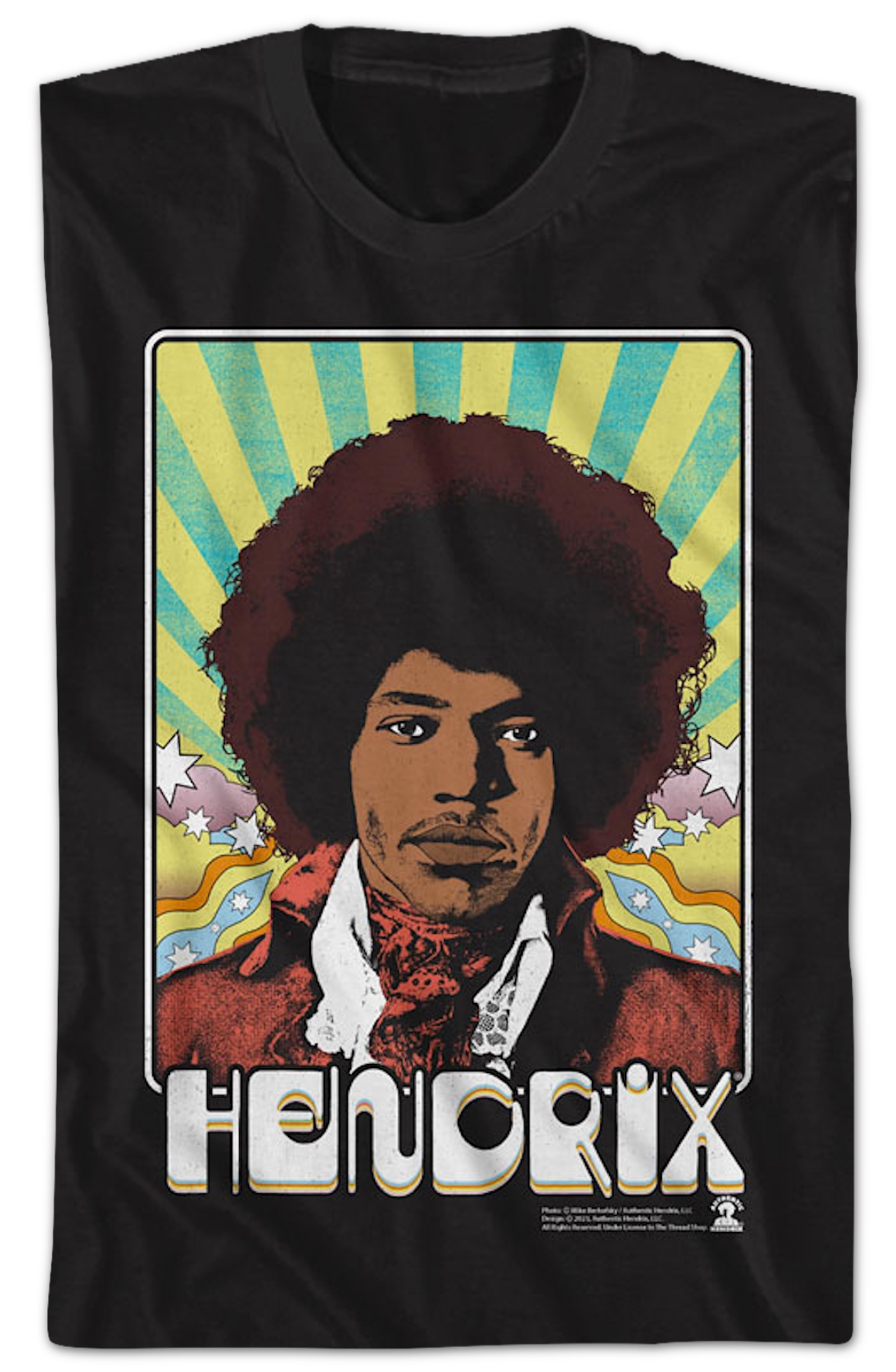 Psychedelic Poster Jimi Hendrix T-Shirt