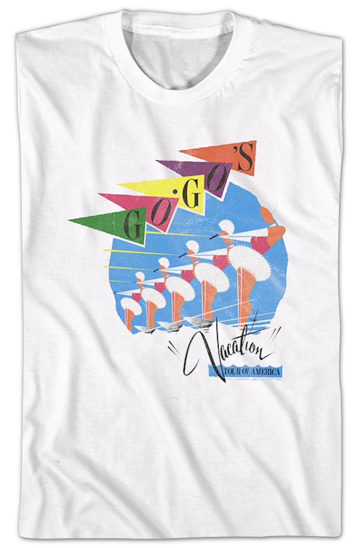 Retro Vacation Tour Of America Go-Go's T-Shirt