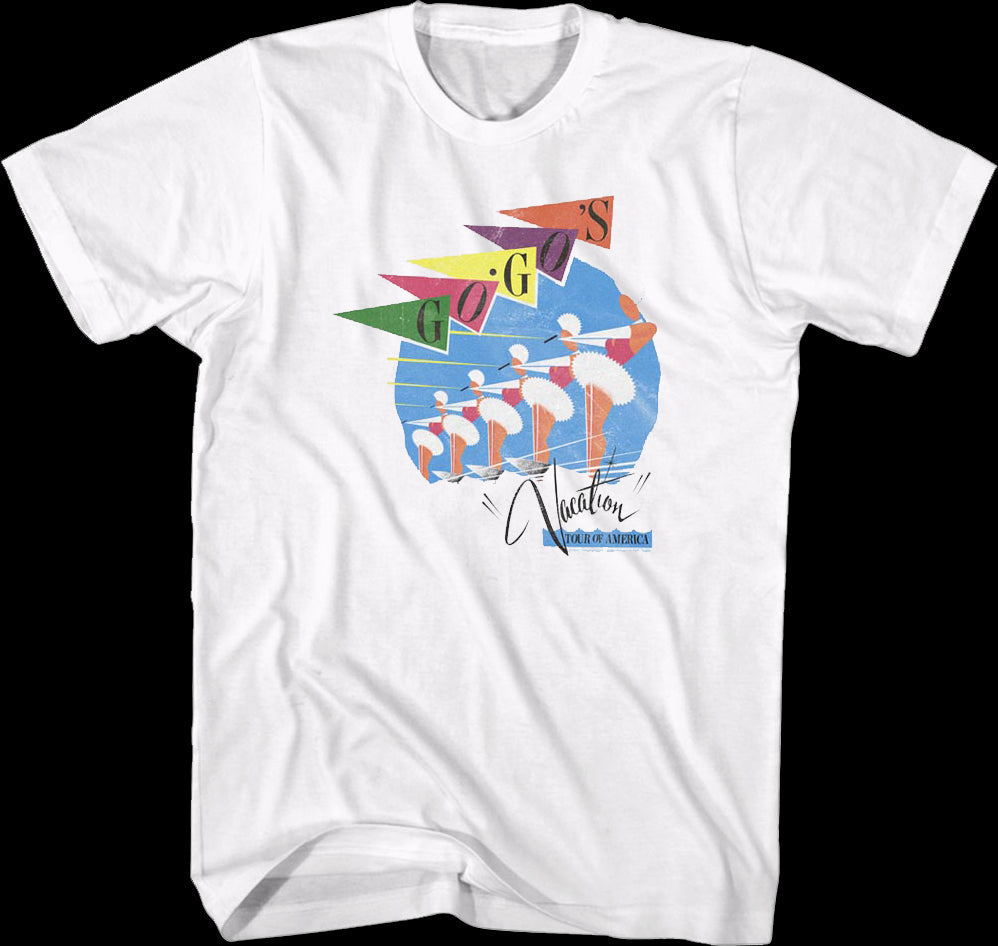 Retro Vacation Tour Of America Go-Go's T-Shirt