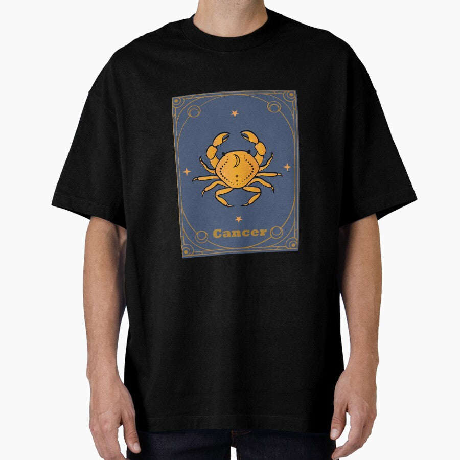 Cancer Zodiac Sign Tarot card Oversized T-Shirt