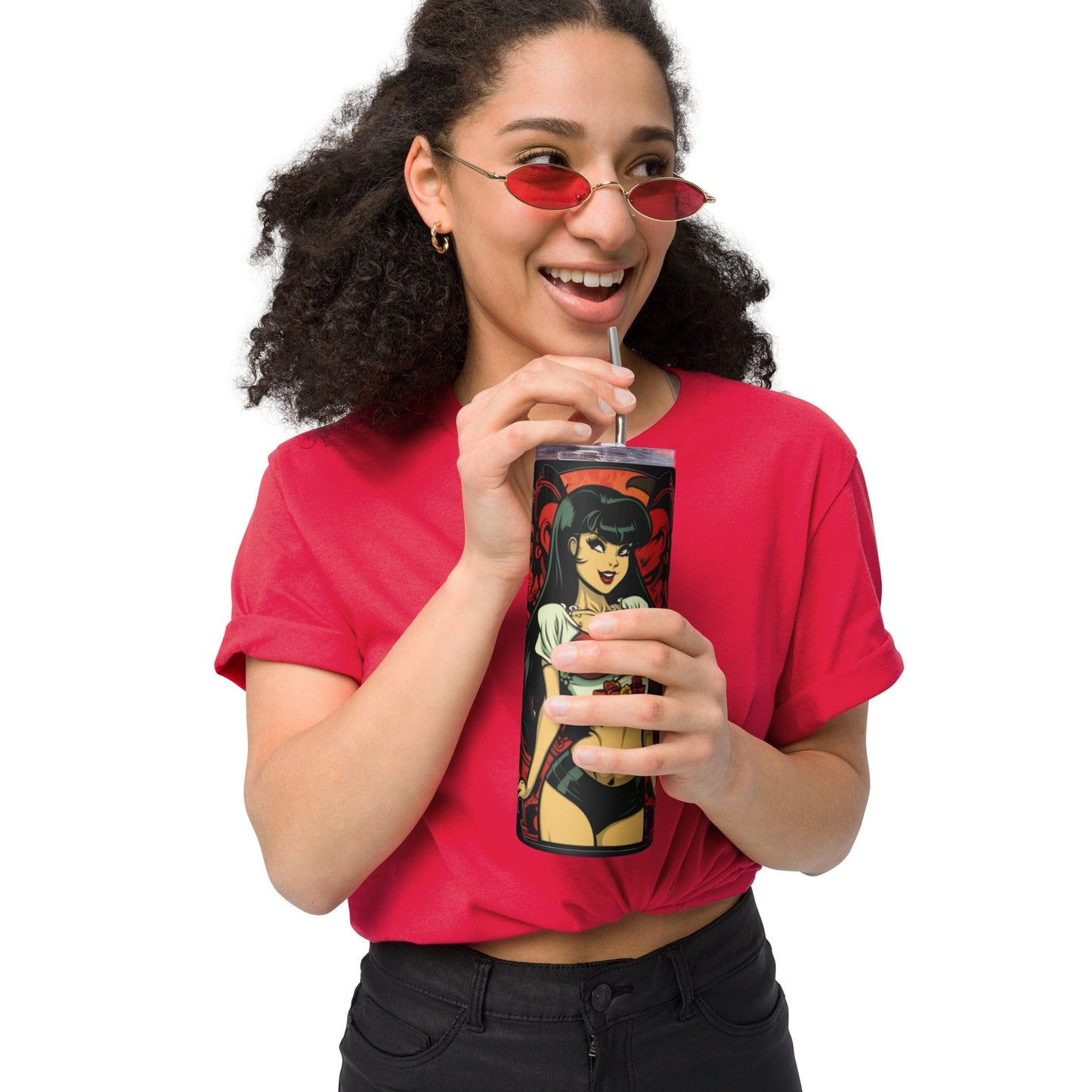 Vampi Bombshell Pin Up 20oz Stainless Steel Tumbler