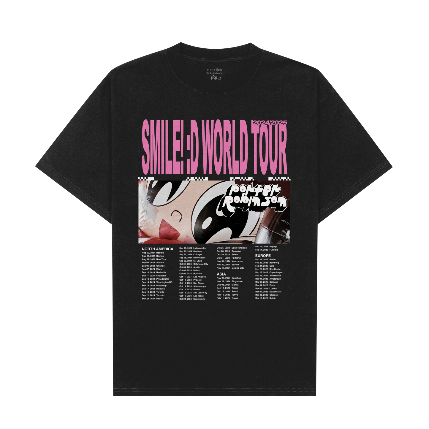 tour dates tee