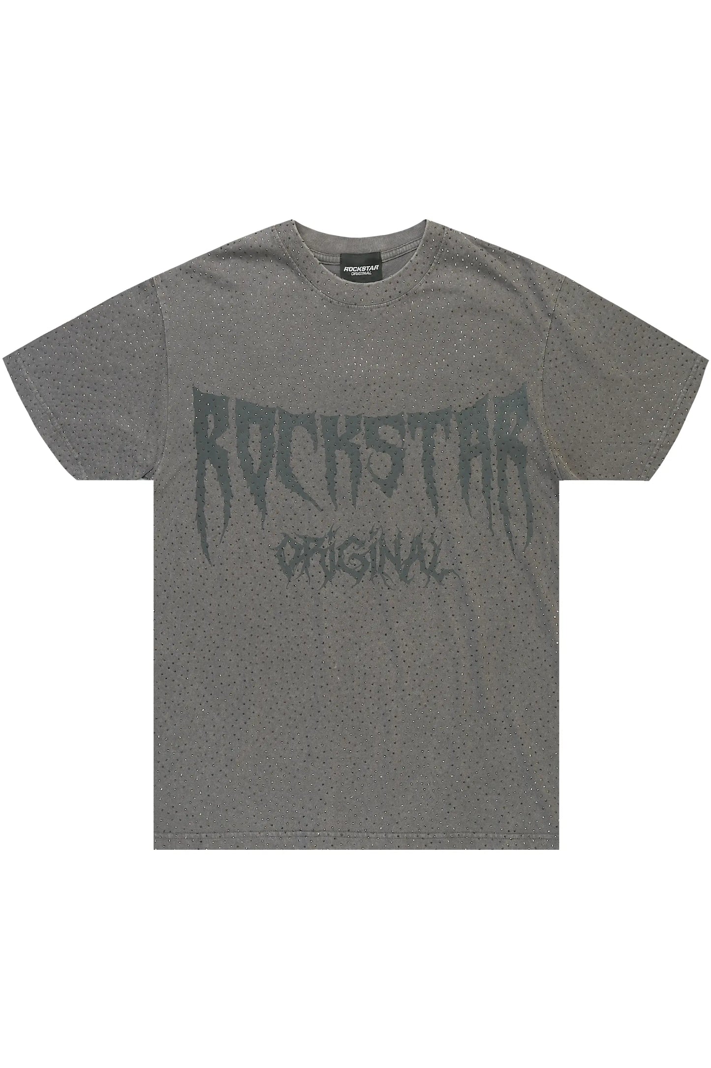 Andros Grey Graphic Rhinestone T-Shirt