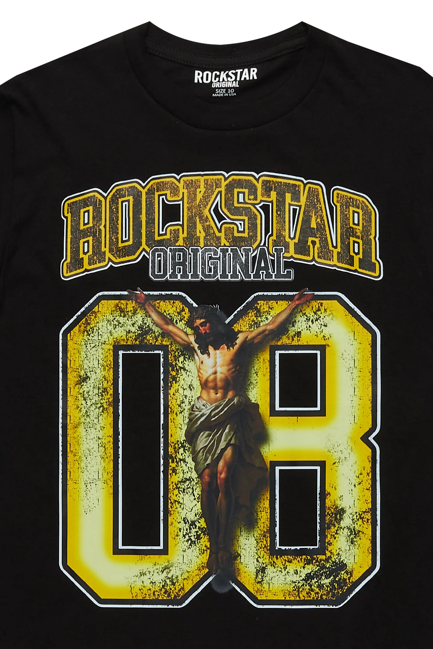 Boys Fields Black/Yellow Graphic T-Shirt
