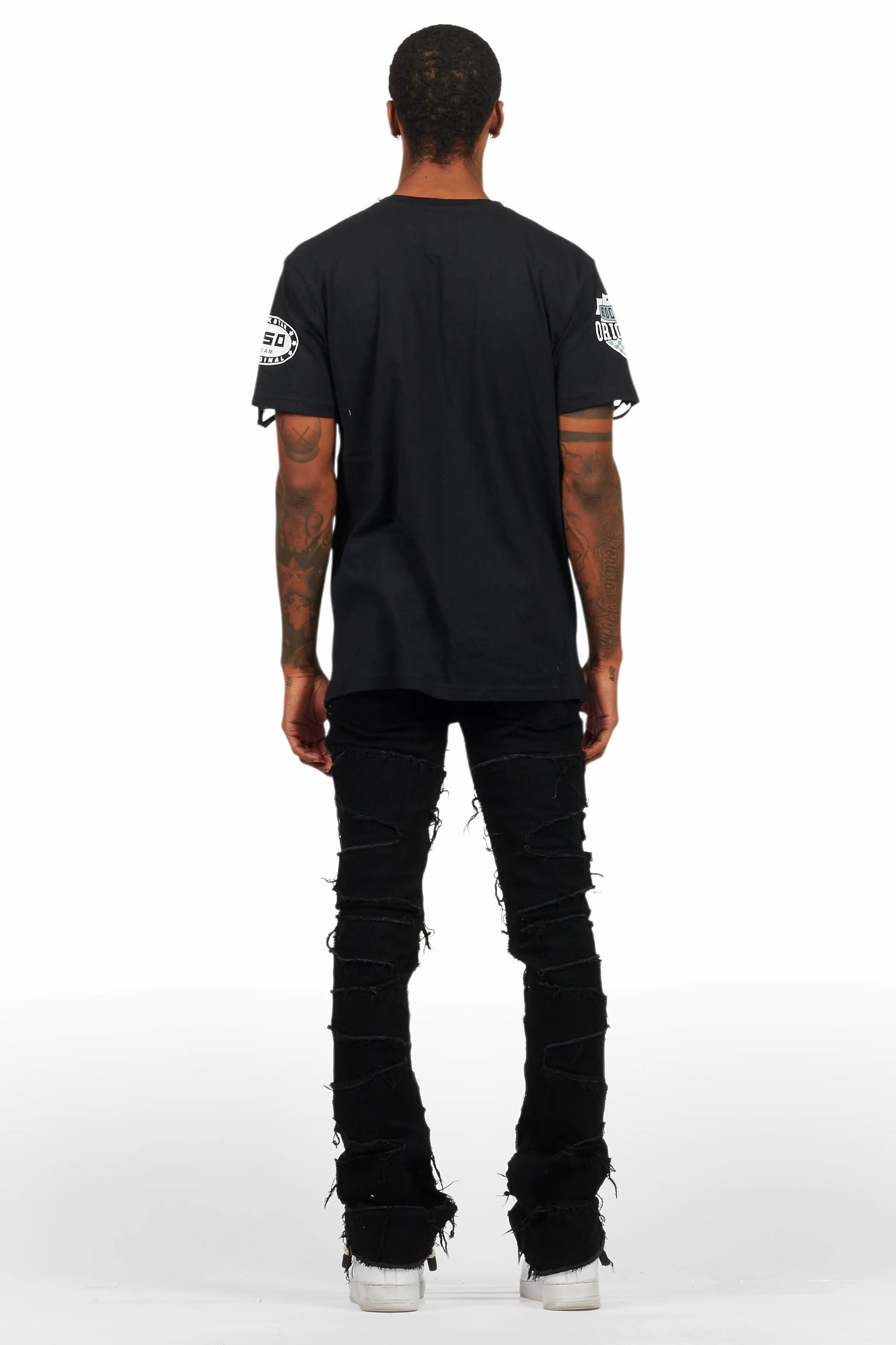 Amos Black Graphic T-Shirt