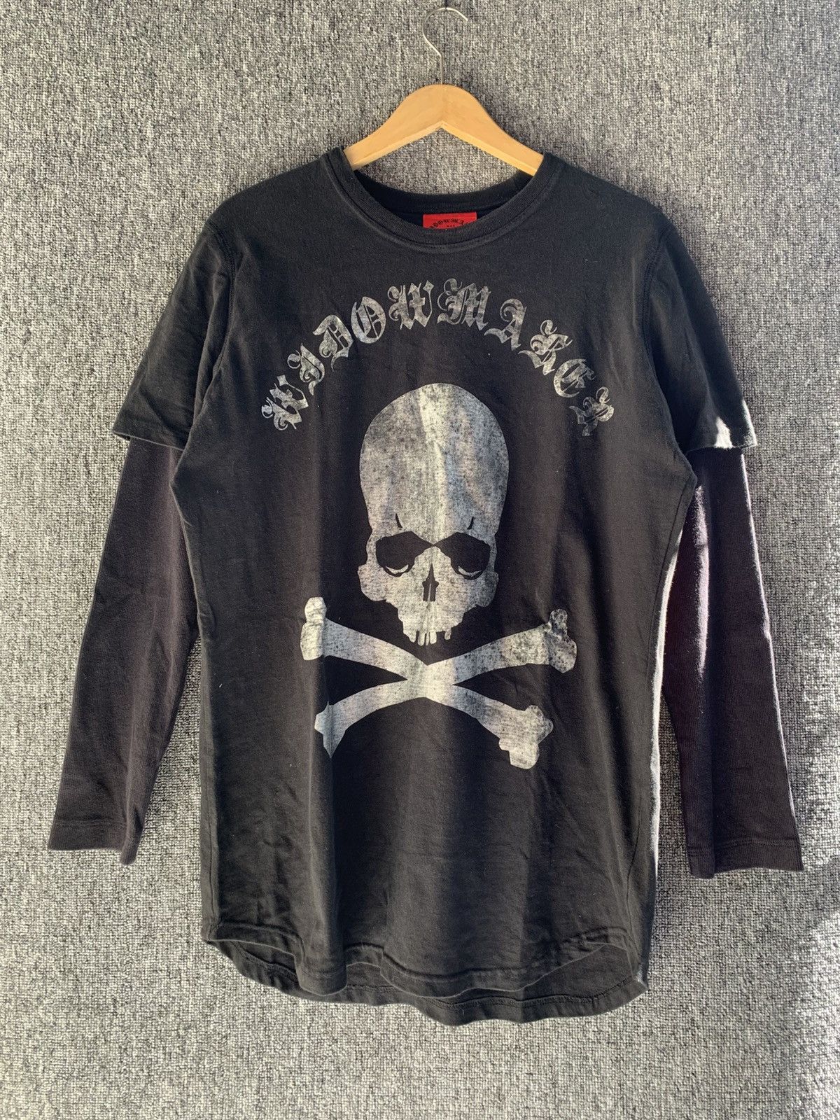 14th Addiction Widowmaker Skull Double Layer Punk Ifsixwas Long Sleeve