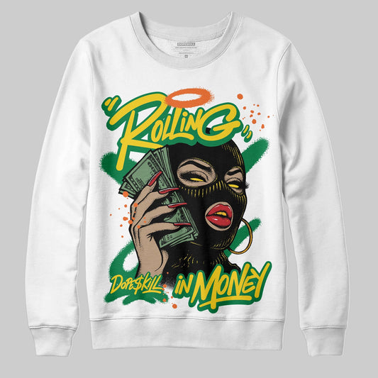 Green Collection DopeSkill Sweatshirt Rolling in Money Graphic