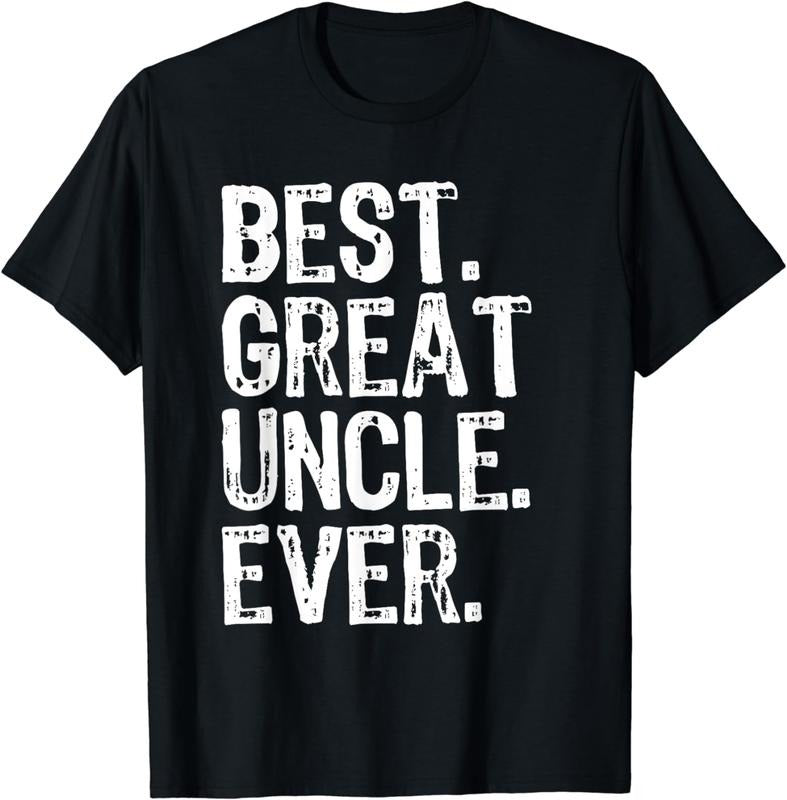 [100% Cotton]Best Great Uncle Ever Family Cool Funny T-Shirt