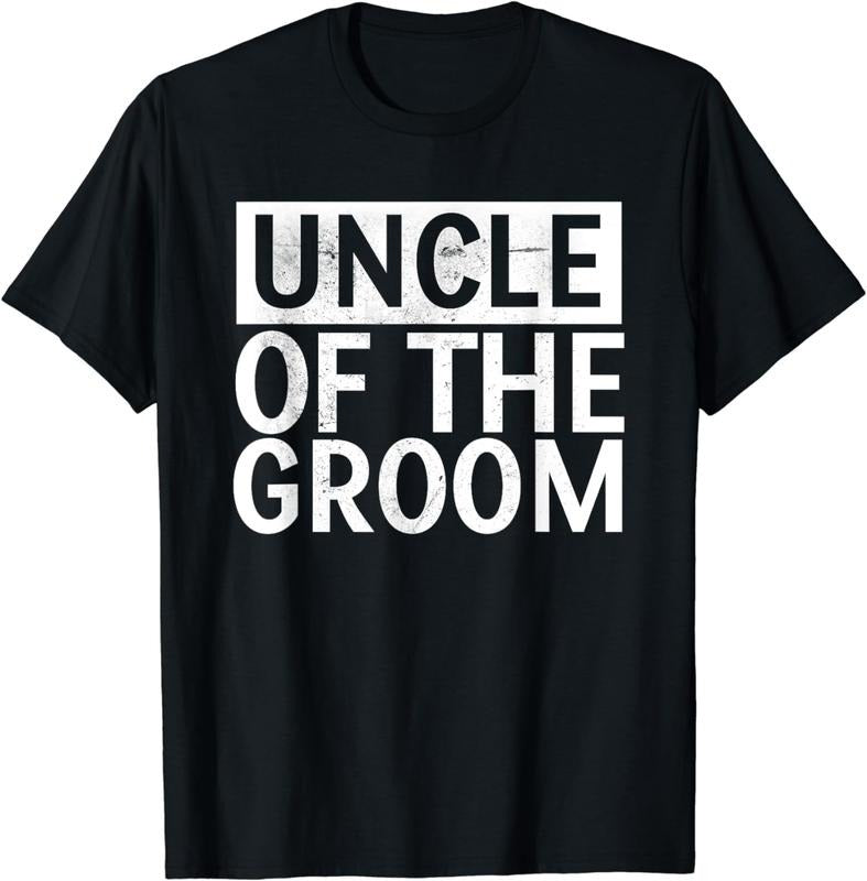 [100% Cotton]Uncle Of The Groom Shirt Gifts For Men T-Shirt