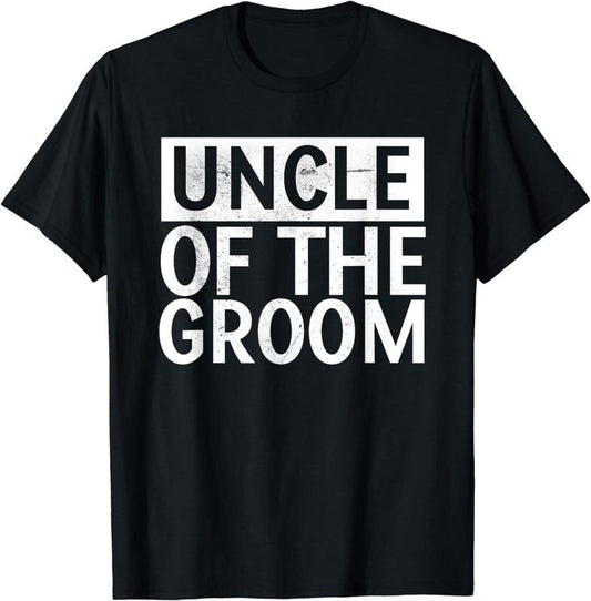 [100% Cotton]Uncle Of The Groom Shirt Gifts For Men T-Shirt