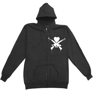 Crest Zippered Hooded Sweatshirt Style001