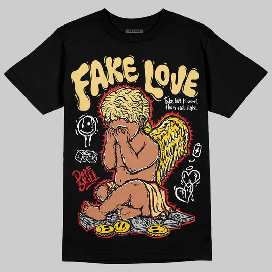 Quai 54 x Tour Yellow Black 1s DopeSkill T-Shirt False Love Graphic