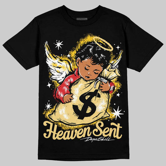Quai 54 x Tour Yellow Black 1s DopeSkill T-Shirt Heaven Sent Graphic