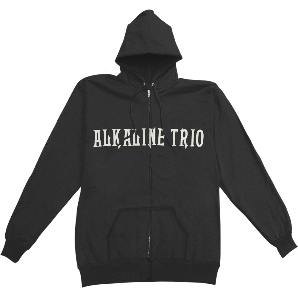 Classic Heartskull Zip Up Zippered Hooded Sweatshirt
