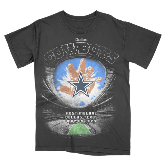 Post Malone Tour Merch 2025 Post Malone X Dallas Cowboys T-Shirt Fathers Day Presents