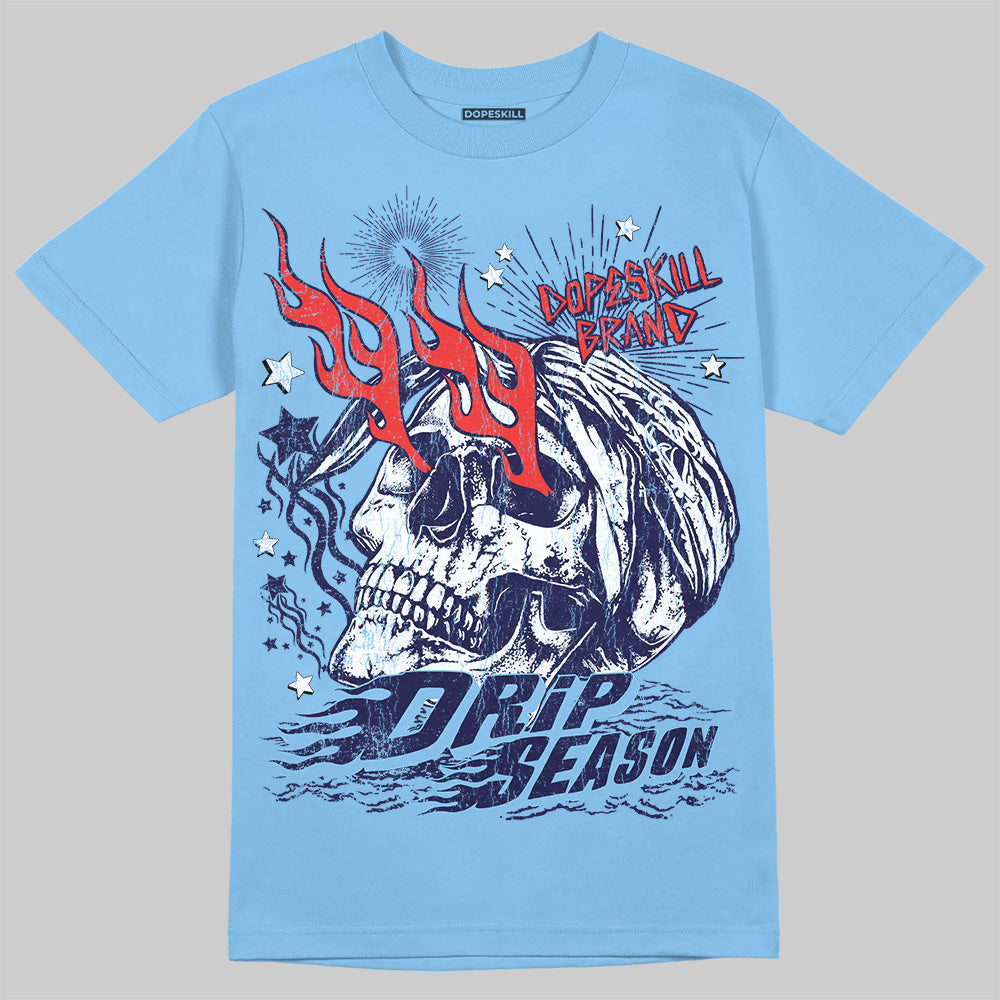 University Blue Collection DopeSkill T-Shirt Drip Season Graphic
