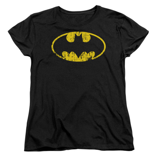 Classic Logo Distressed Womens T-shirt
