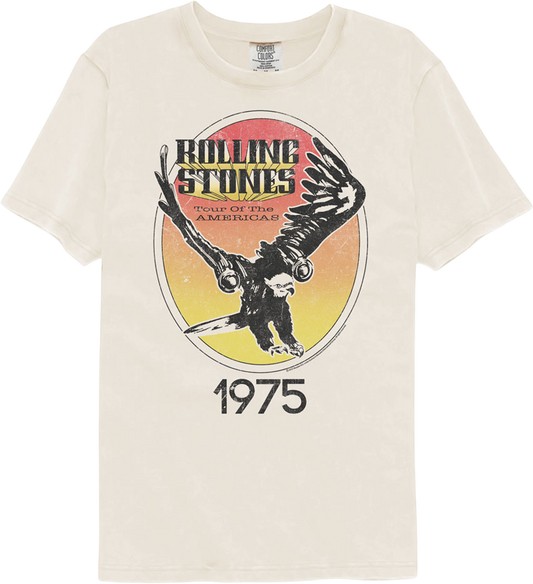 1975 Tour Of The Americas Rolling Stones Comfort Colors Brand T-Shirt