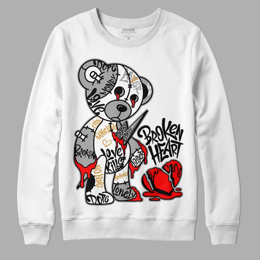 Gratitude 11s DopeSkill Sweatshirt Broken Heart Graphic