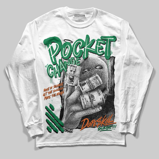 Green Collection DopeSkill Long Sleeve T-Shirt Pocket Change Graphic