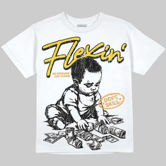 Yellow Ochre 6s DopeSkill Oversize Print T-Shirt Flexin' Graphic