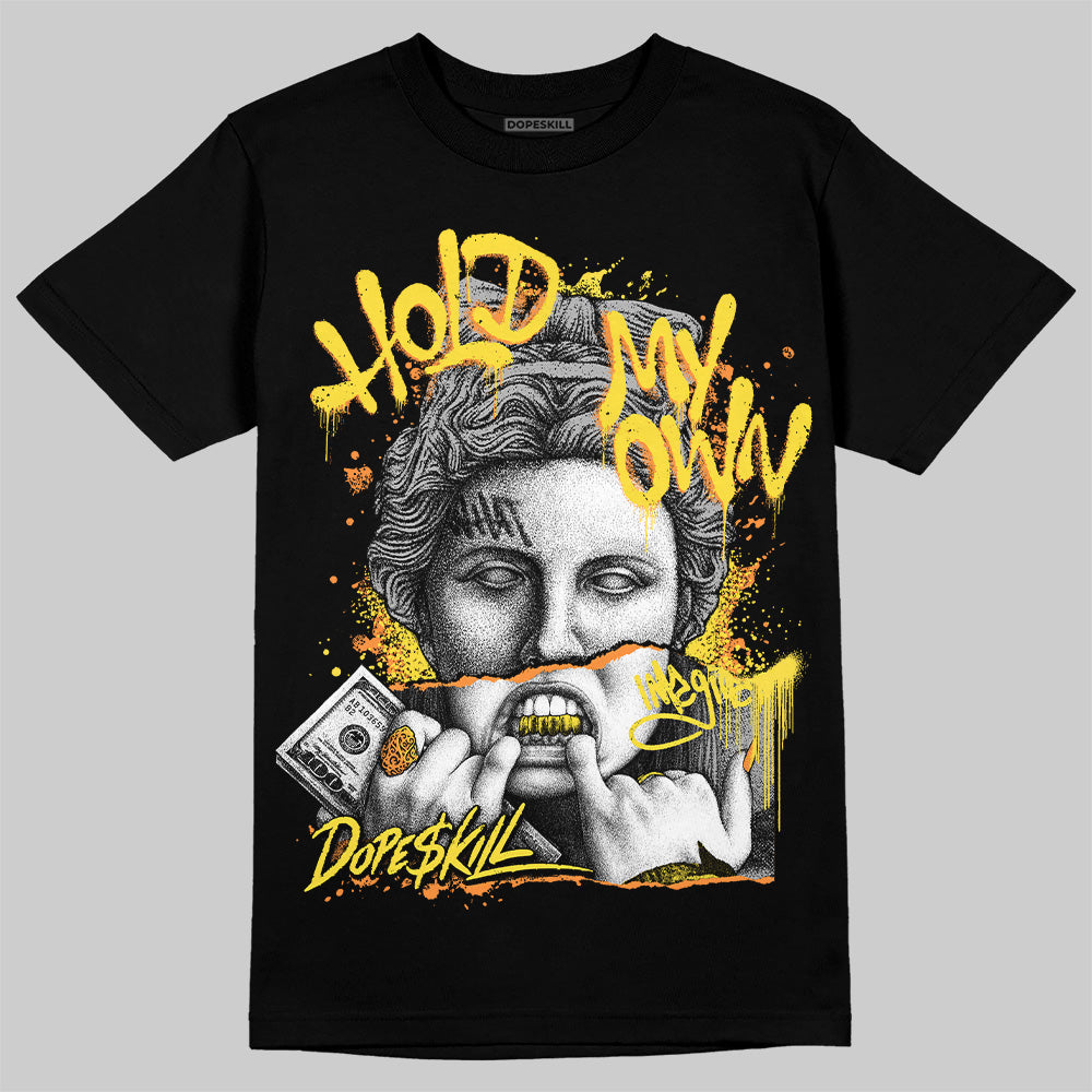 Yellow Snakeskin 11s DopeSkill T-Shirt Hold My Own Graphic
