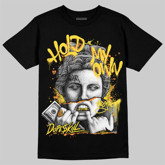 Yellow Snakeskin 11s DopeSkill T-Shirt Hold My Own Graphic