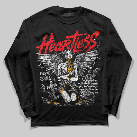 Red Collection DopeSkill Long Sleeve T-Shirt Heartless Graphic