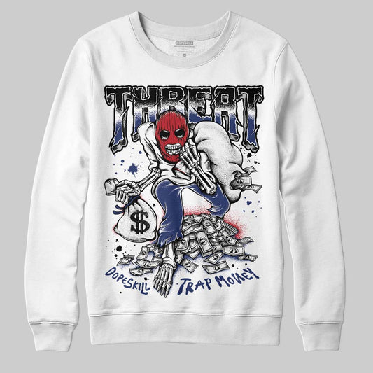Rare Air Deep Royal Blue 1s DopeSkill Sweatshirt Threat Graphic