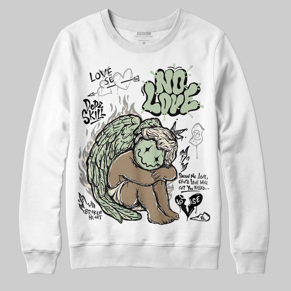 Seafoam 4s 2025 DopeSkill Sweatshirt No Love Graphic