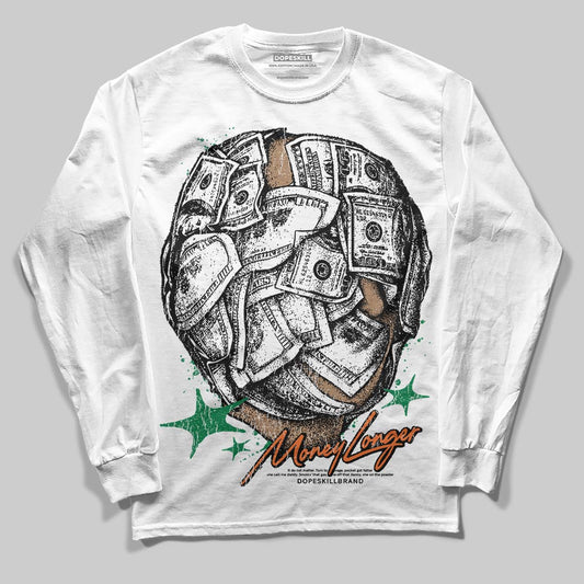 Green Collection DopeSkill Long Sleeve T-Shirt Money Longer Graphic
