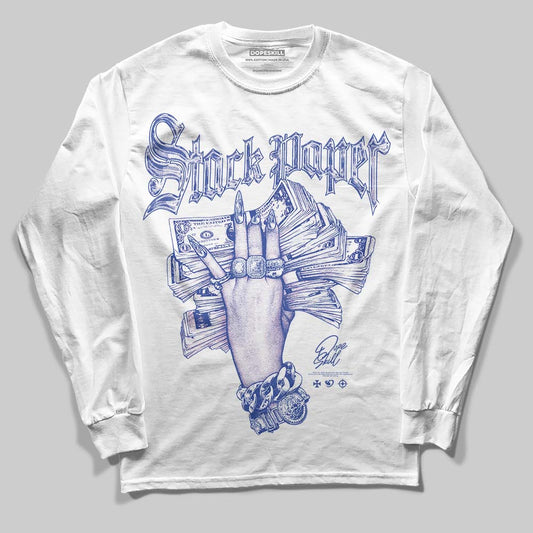 Royal Blue Collection DopeSkill Long Sleeve T-Shirt Stack Paper Graphic