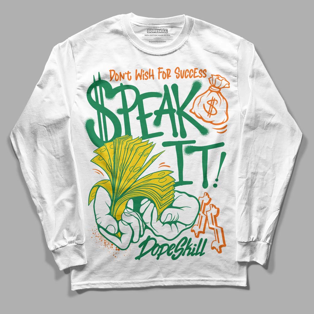 Green Collection DopeSkill Long Sleeve T-Shirt Speak It Graphic