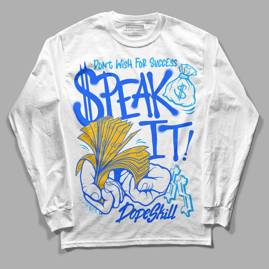 Royal Blue Collection DopeSkill Long Sleeve T-Shirt Speak It Graphic