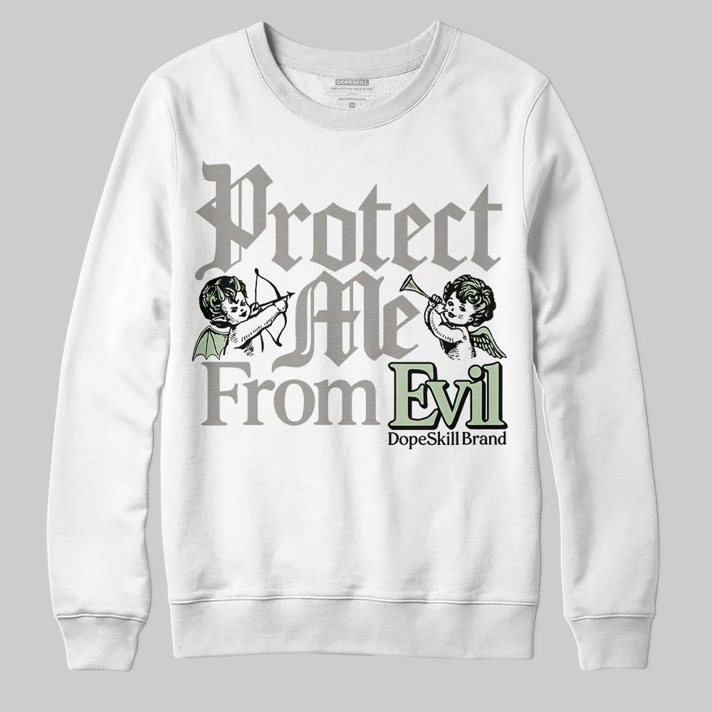 Seafoam 4s 2025 DopeSkill Sweatshirt Protect Me From Evil Graphic
