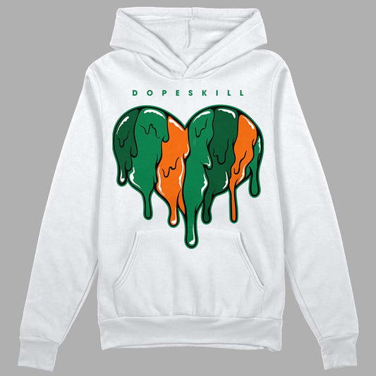 Green Collection DopeSkill Hoodie Sweatshirt Slime Drip Heart Graphic
