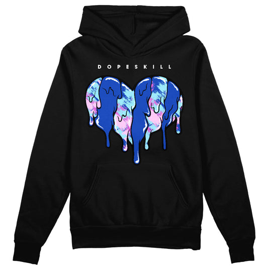 Hyper Royal 12s DopeSkill Hoodie Sweatshirt Slime Drip Heart Graphic