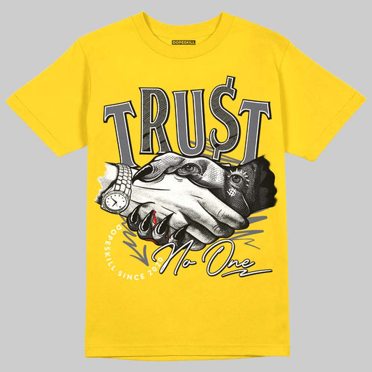 Lightning 4s DopeSkill Tour Yellow T-shirt Trust No One Graphic