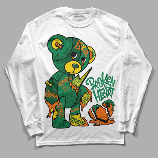 Green Collection DopeSkill Long Sleeve T-Shirt Broken Heart Graphic